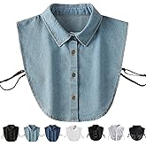 Denim False Collar, Denim False Collar for Women, The Ultimate Layering Essential for Women