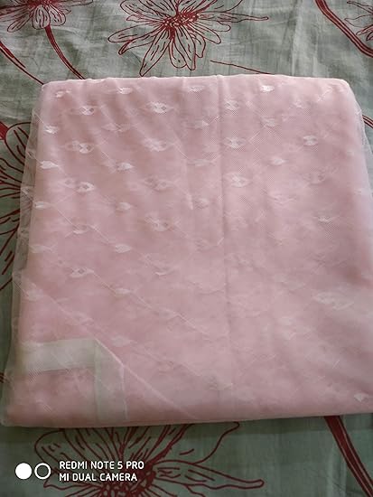 Shri ashu creation Superior Luxor Qualtiy Mosquito Net for Bed - (7 * 7 feet) Pink