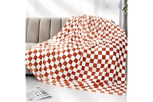 LOKOZ Throw Blanket for Couch,Cozy Checkered Blankets for Women, Warm Fleece Blanket,Soft Throw Blanket for Girls