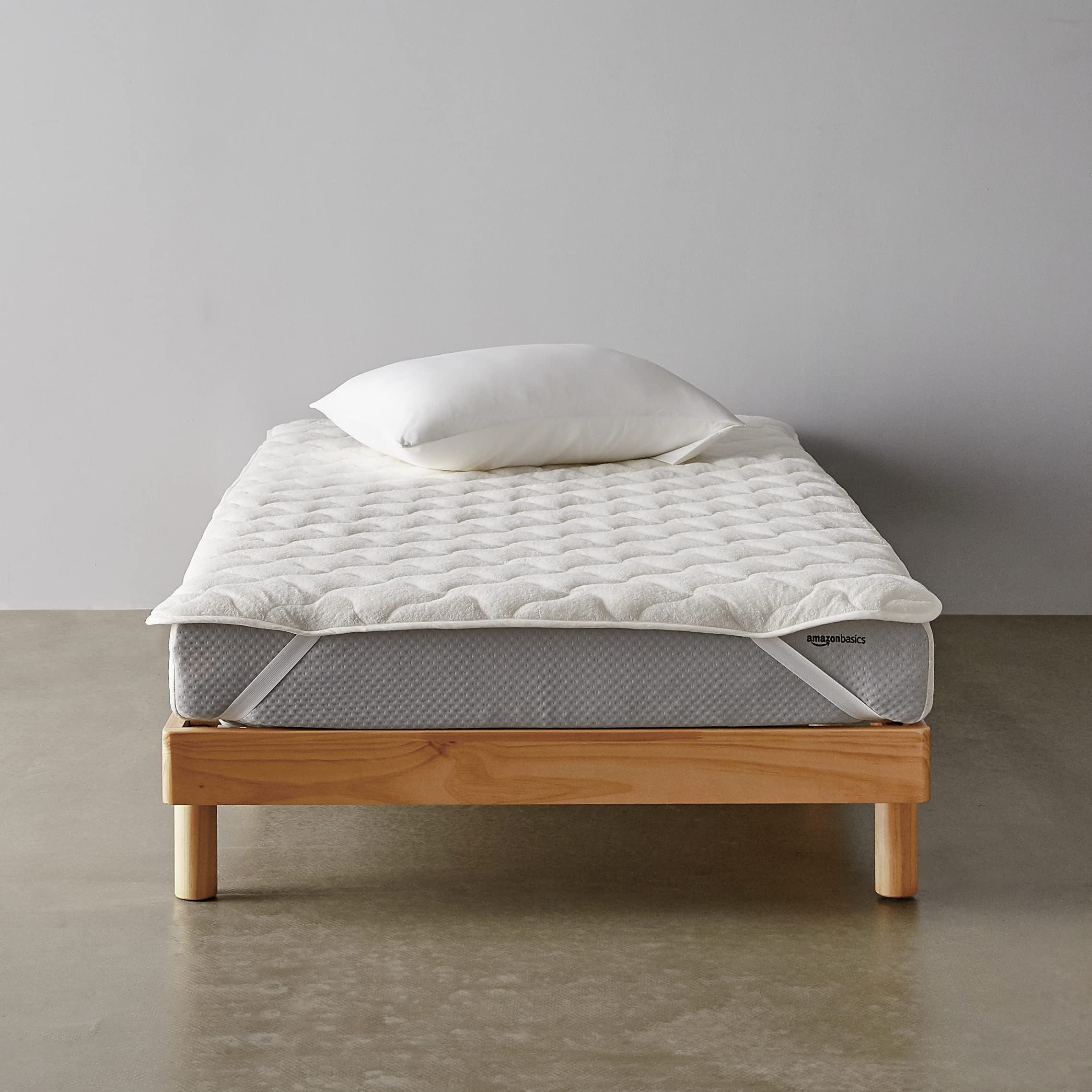 Amazonベーシック 敷きパッド タオル生地 シングル 100×200cm ベージュ商品画像