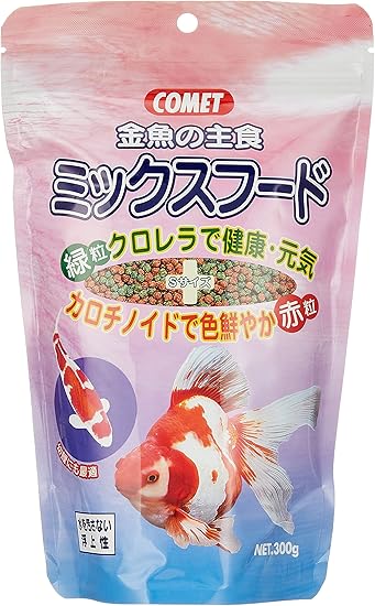 Amazon コメット 金魚の主食ミックスフード 300g コメット 餌 通販