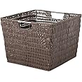 Whitmor Rattique Storage Tote Basket - Java 13W x 15D x 9.63H in.