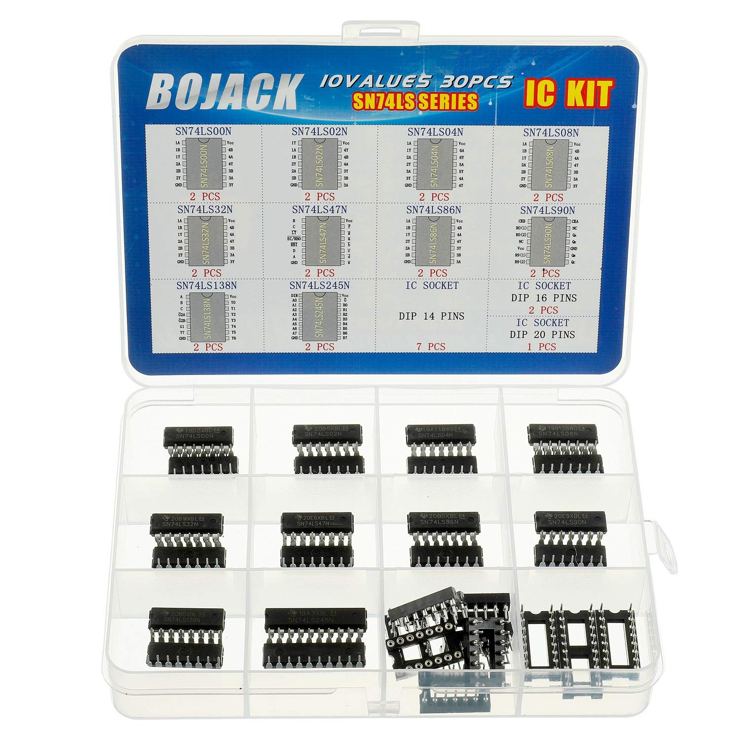 BOJACK 10 Values 30 Pcs Series Low Power Schottky