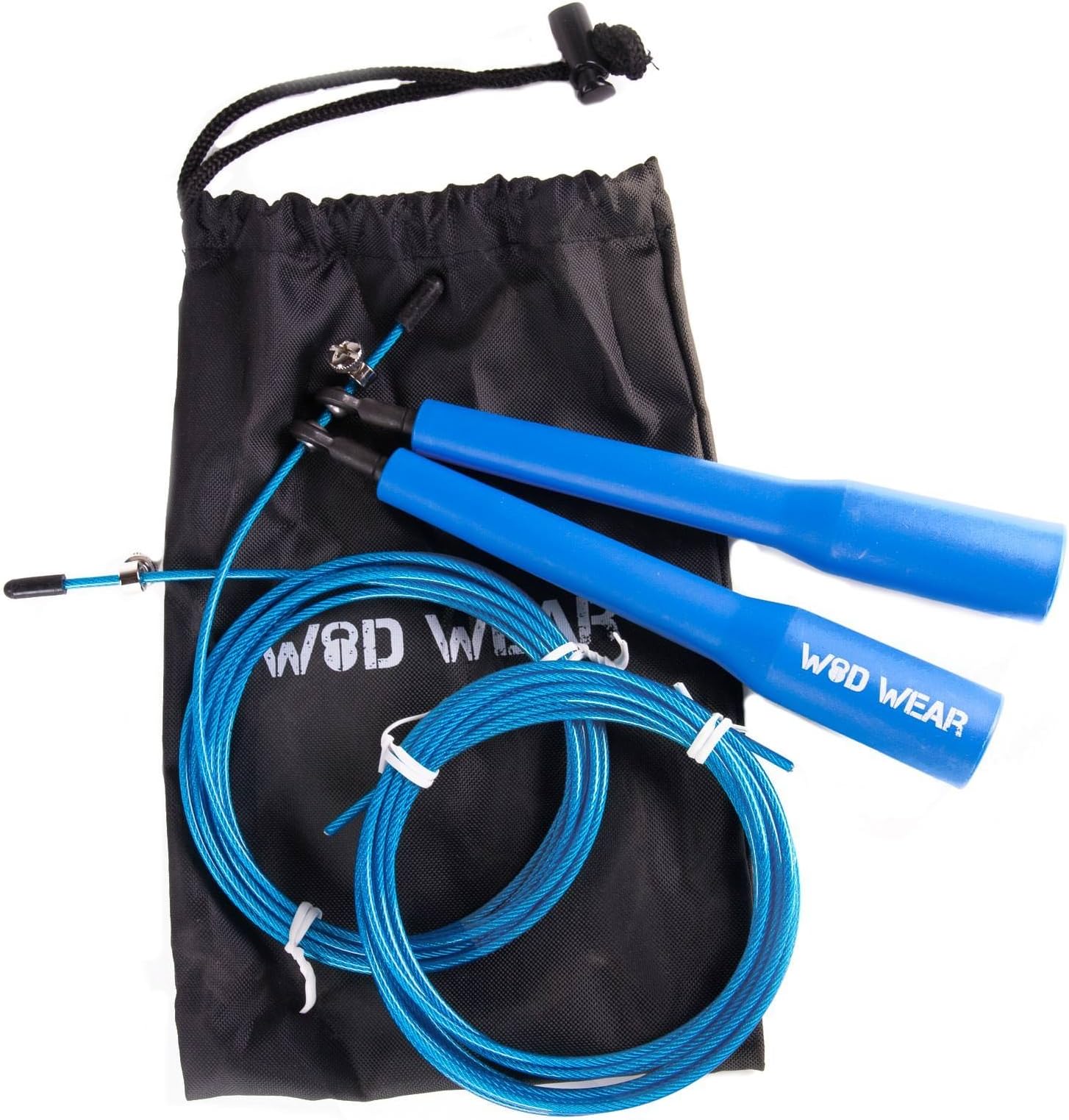 WOD Wear Ultra Fast Speed Rope, Fully Adjustable Speed Cable Jump Rope, Great for Cross-Training, Fitness, Boxing, Traveling Workouts, MMA, Exercise and Fitness