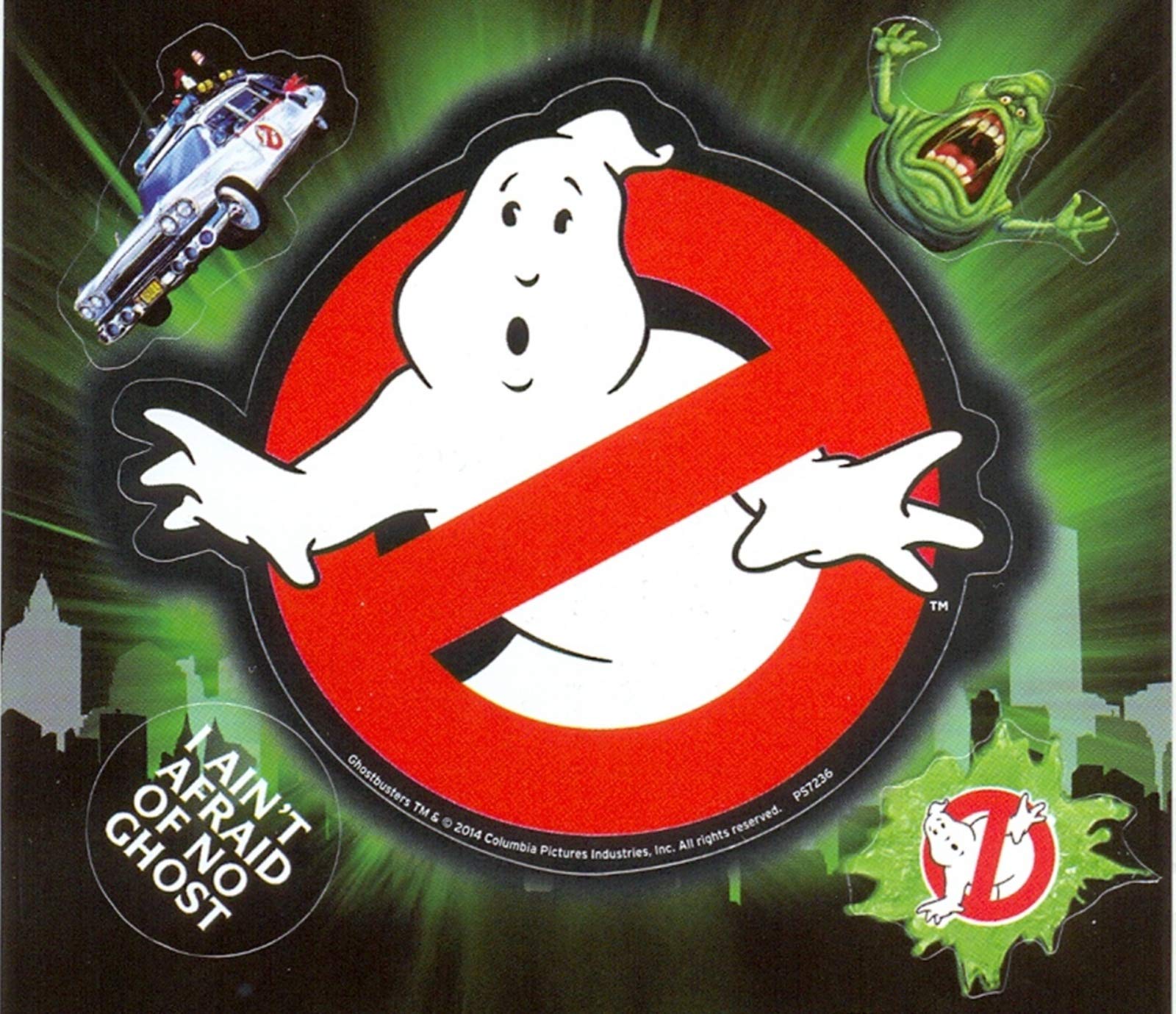 Pyramid International Ghostbusters (Logo) Vinyl Stickers, Paper, Multi-Colour, 10 x 12.5 x 1.3 cm