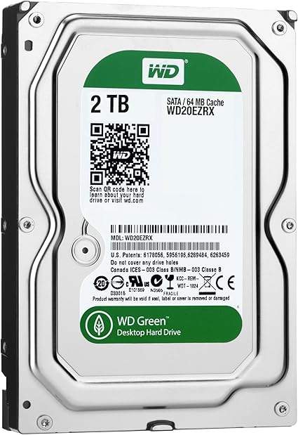 Amazon Wd Hdd 内蔵ハードディスク 3 5インチ 2tb Green Wdezrx Intellipower Sata 6gb S 2年保証 Westerndigital 内蔵ハードディスク 通販