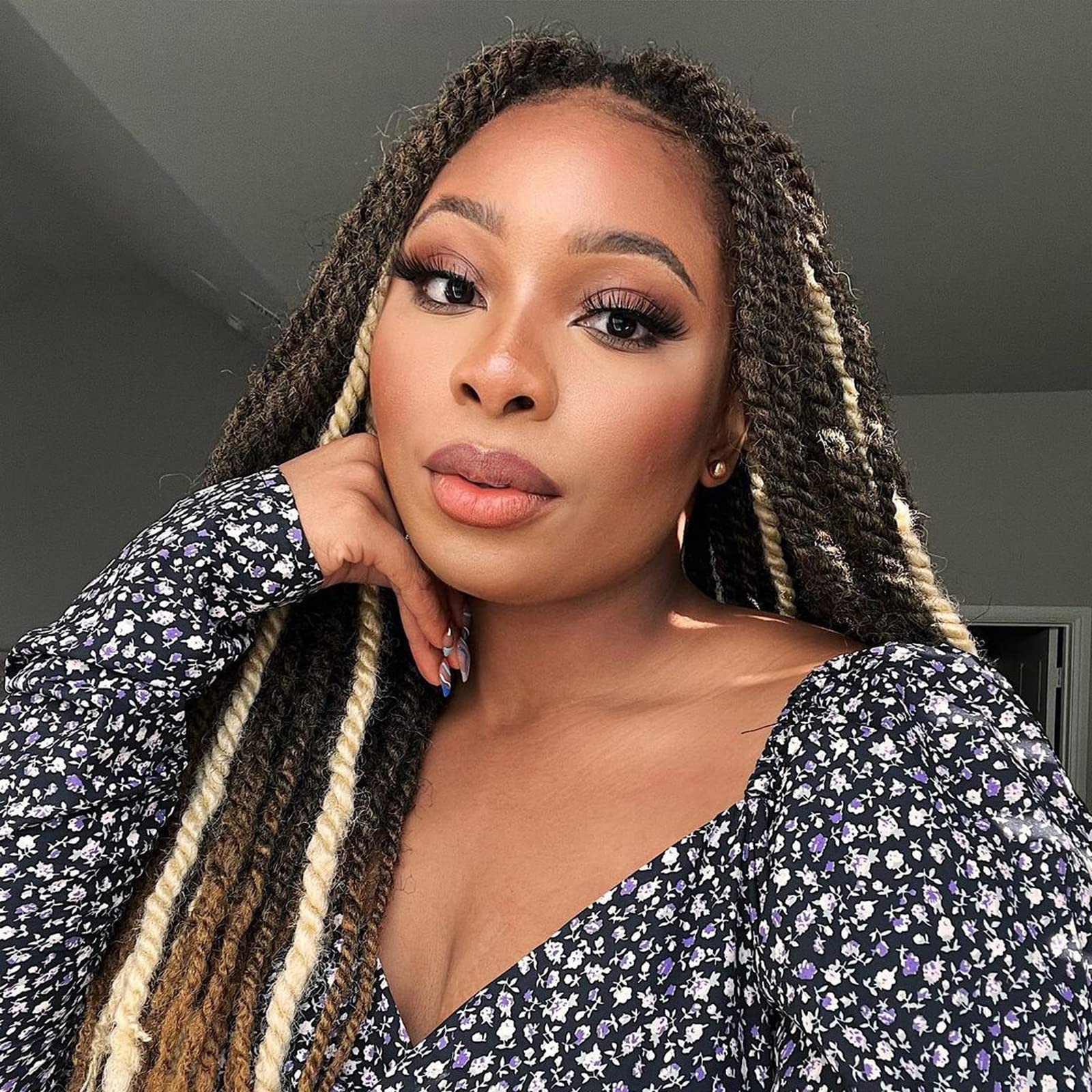 ToyoTress Marley Twist Haar - 6 Packungen Afro Kinky Curly Kunsthaar Für Crochet Braids & Protective Styles
