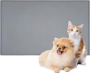 Patas Lague Dog Food Mat,Silicone Dog Bowl Mat,Non Slip Pet Dog Cat Bowl Mats Placemat,BPA Free&Easy Clean