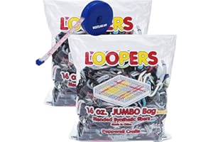 Westlake art Pepperell Potholder Loops 1Lb, Craft Loops Fabric Measuring Tape, Versatile DIY Crafting Kit, Durable & Flexible Plastic, Assorted Colors for Bracelets, Lanyards & More [Pack of 2]