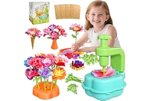 Alutaba DIY Fabric Flower Bouquets Toys for Girls, Arts and Crafts for Kids Age 5-8, Craft Kits Flowers Marking Toy for 3+ Ye