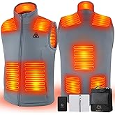 KAWELA Heated Vest for Men with Battery Pack Included, Water & Wind Resistance Softshell Electric Vest for Hunting Hiking