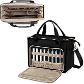 Prokva Teacher Tote Bag for Women, Work Tote Bag with Pocket for College and Office, Black