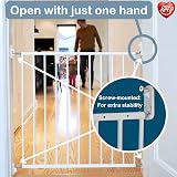 BabyDan No Trip Metal Stair Gate 72-78.5 cm White Danish Made view 4