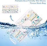 RosewineC 4 Pack Wet Wipe Pouch 10x6 in Reusable Wipes Dispenser view 4