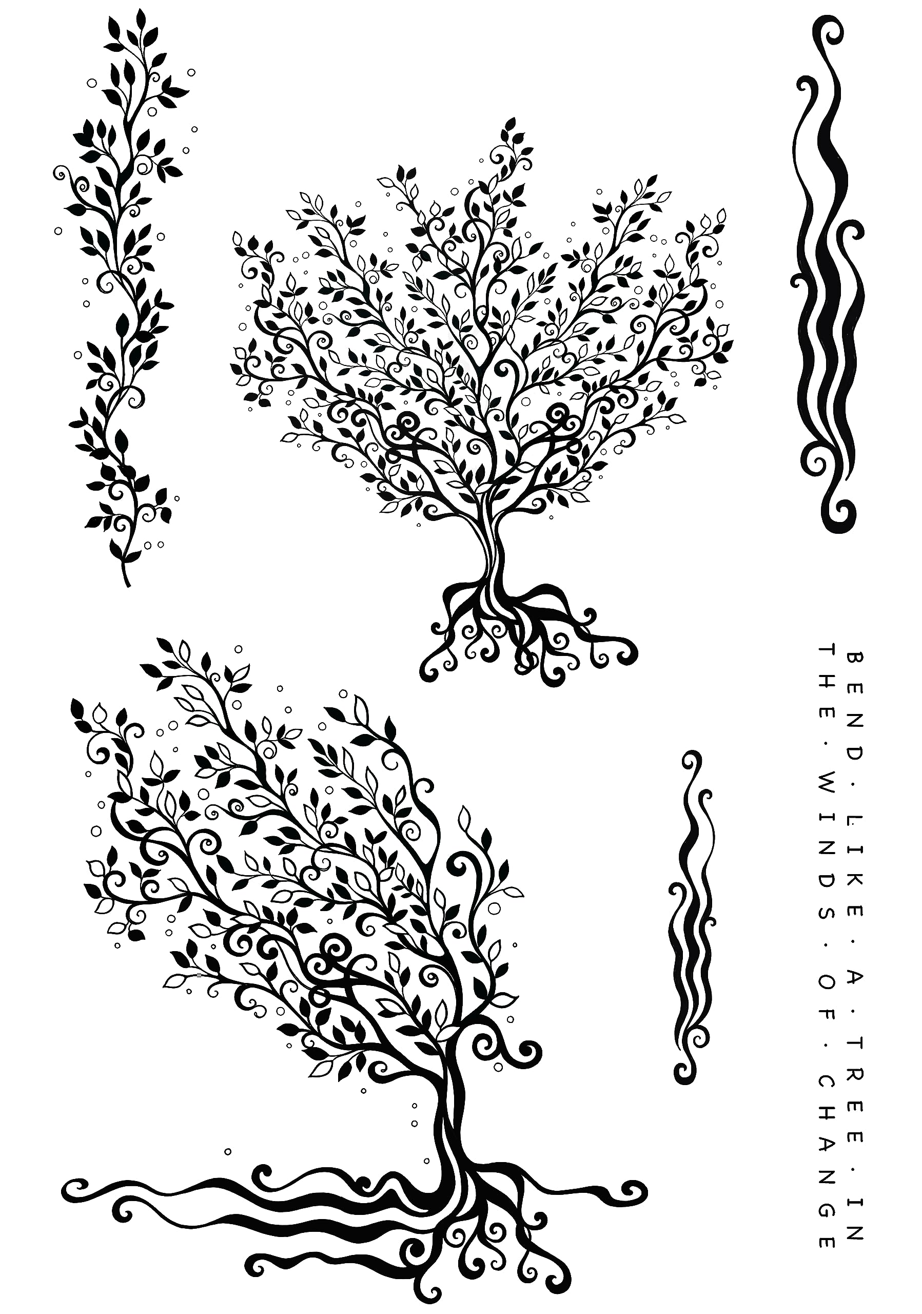 KatKin Krafts Clear Stamp Set-Winds of Change, 6 x 8 ins