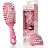 FHI Heat UNbrush Curl Detangling Brush for use on Wet Hair Only | DuoFlex Bristles & Curl Handle Wavy Coily or Curly Hair Bru