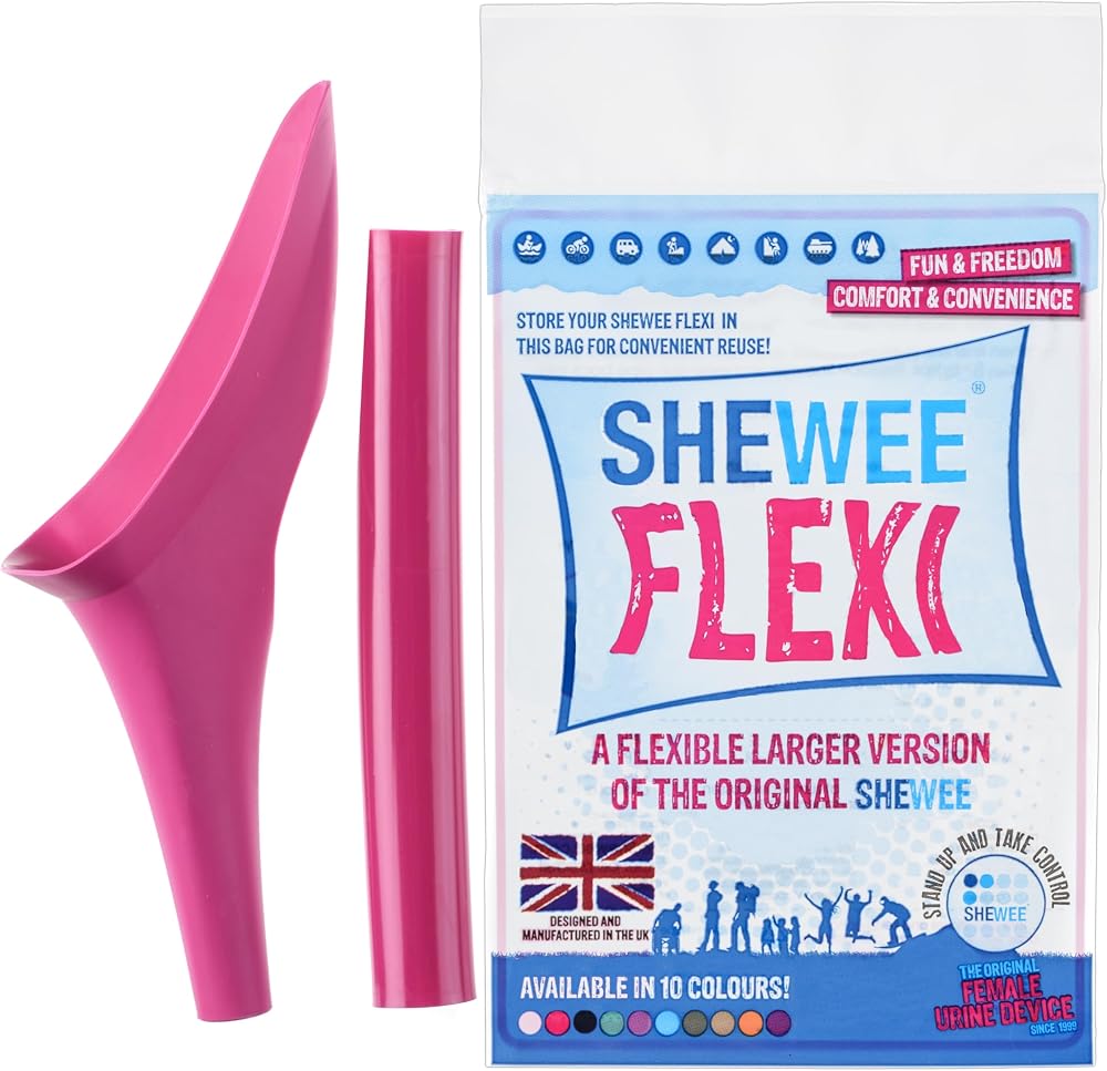 SHEWEE Flexi The Original Female Urinal Pink Reusable Portable UK Made