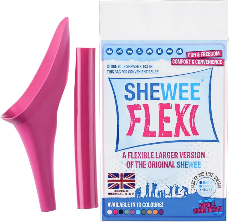 SHEWEE Flexi The Original Female Urinal Pink Reusable Portable UK Made