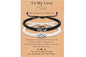 SKIRIFLA Matching Bracelets for Couples Anniversary Couple Gift for Him and Her Matching Couples Bracelets Long Distance Touch Bracelets Relationship Gifts for Boyfriend Husband His and Hers Couples Bracelets