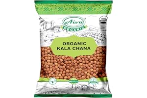 AIVA WE BELIEVE IN QUALITY AIVA ORGANIC CHICK PEAS (Kala Chana) - USDA Certified 4 LB