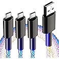 GELRHONR Cable Multi USB C 3A, Conector De Cable De Fuente De Alimentación Rápido Trenzado De Nailon 3 En 1 Con Adaptador De 3 Puertos Tipo C, Compatible Con Tabletas-4FT-1.25M - View #2