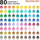 Shuttle Art 80 Colour Pencils Set Soft Core Drawing Art Pencils Adults Kids view 3