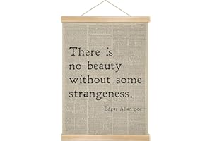 You found a duck Edgar Allan Poe Quote Wall Art Decor,Vintage Dictionary Page Print on Linen Canvas, Gothic Literary Poster for Book Lovers Study Library or Office Decor (BK010)