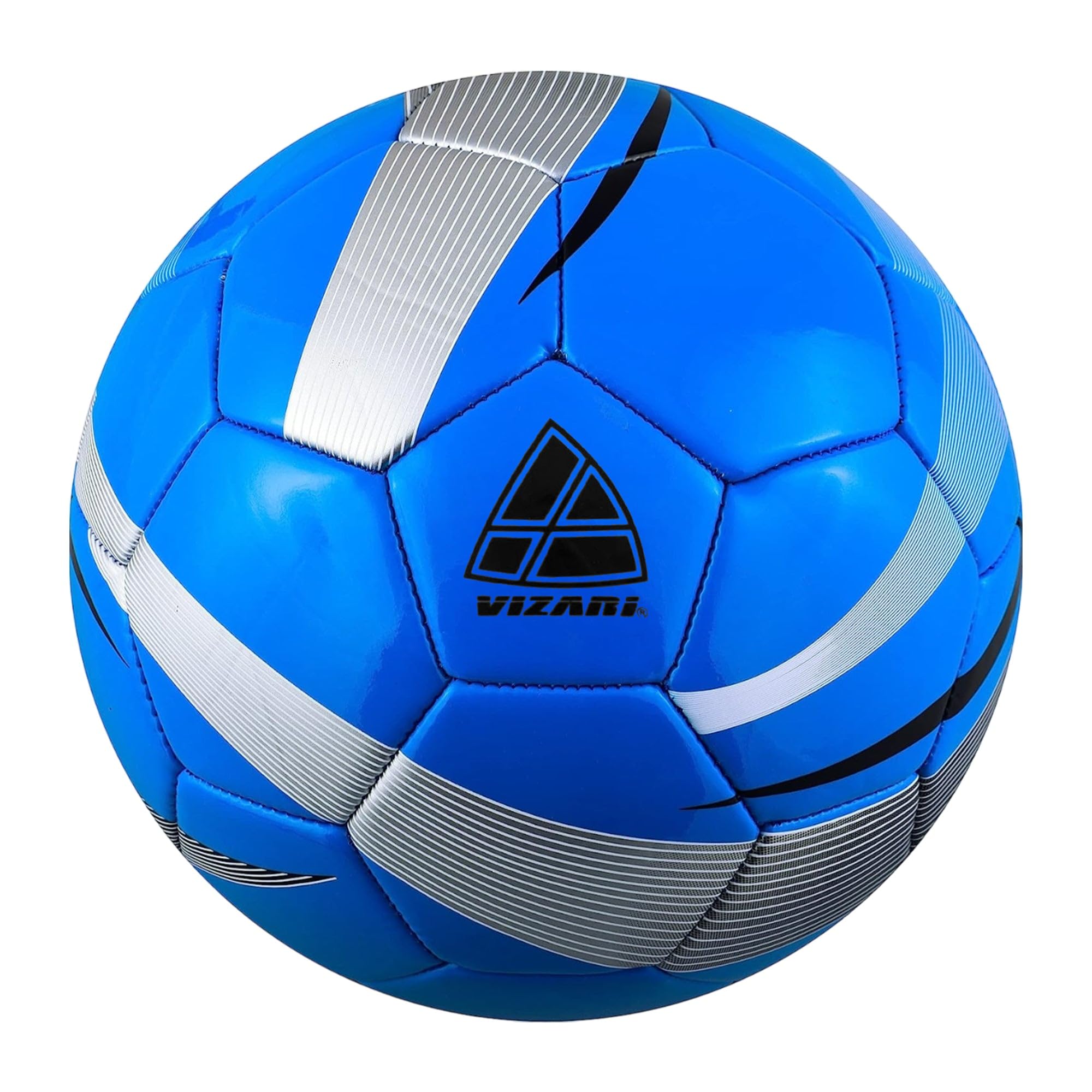 VIZARI Hydra Football/Soccer Ball | Unique Graphics | Footballs for Kids & Adults (Blue, Size 5)