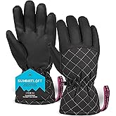Tough Outdoors Women's Waterproof Ski Gloves - Adult Snowboarding Gloves