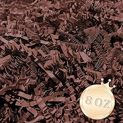 Zankubom 1/2LB Deep Brown Crinkle Cut Paper Shred