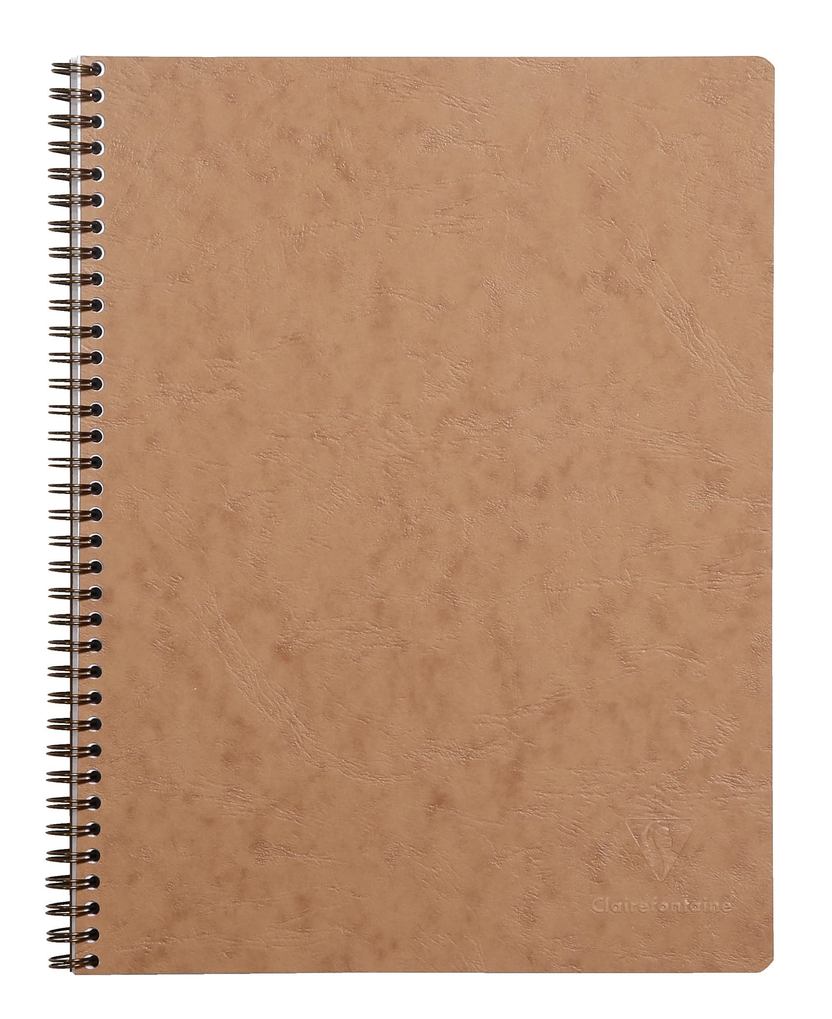 Clairefontaine Age Bag Wirebound Notebook, A4+, Square, 80 Sheets - Brown