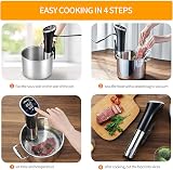 Wancle Sous Vide Cooker 1100W Waterproof Immersion Circulator Black view 8