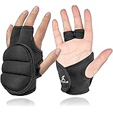 ProsourceFit Weighted Gloves Set, 2 lb Pair / 1 lb Each, Neoprene Hand Weights for Walking, Cardio, Aerobics, Boxing, Toning, and Sculpting