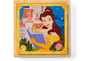 Melissa & Doug Disney Princess Wooden Toy Cube Puzzle Blocks for Boys and for Girls 3+ - FSC Certified