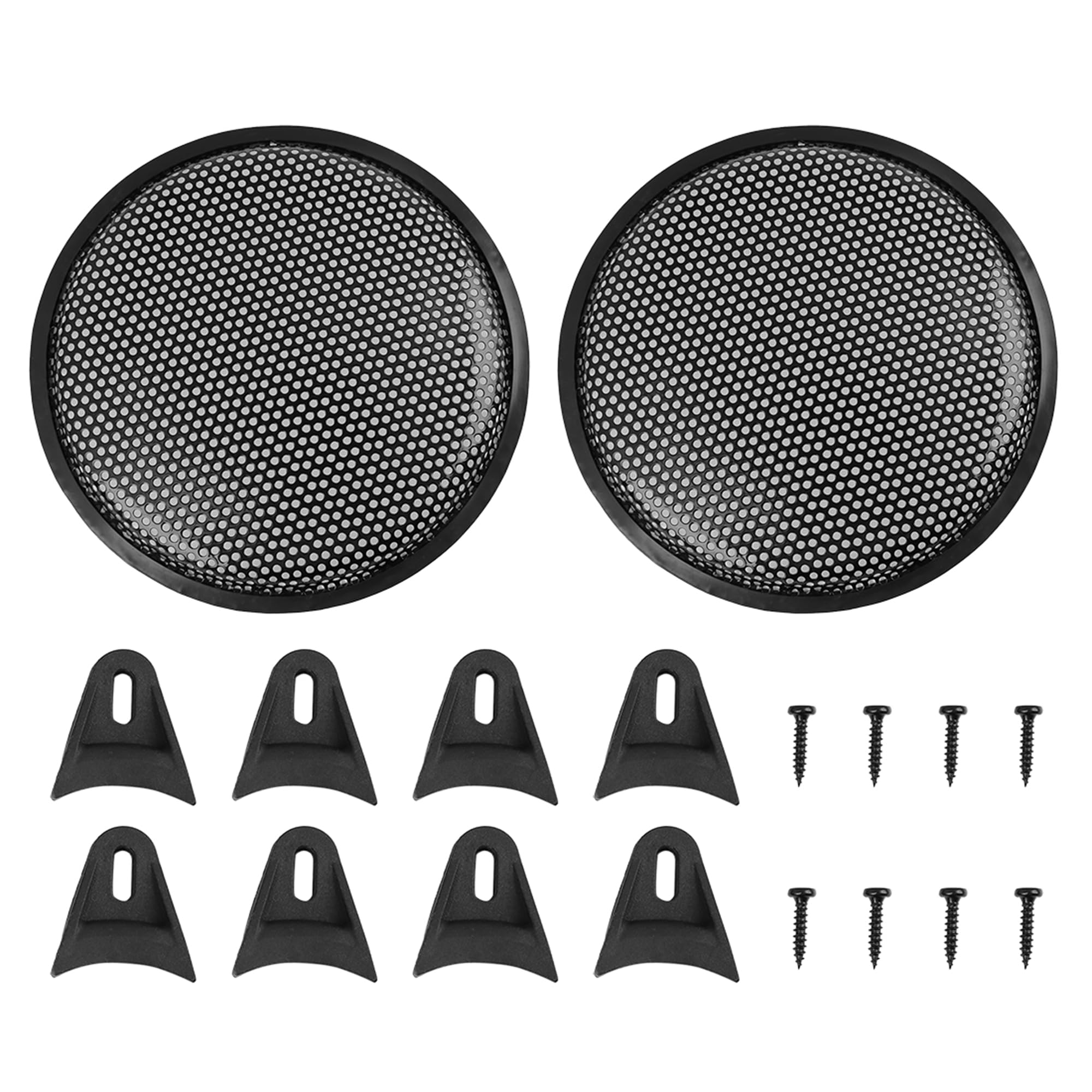 X AUTOHAUX 2pcs Grill Cover 10" Mesh Protector Speaker Cover Subwoofer Grill