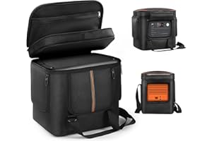 OCXLLEATLY Portable Power Station Carrying Bag Compatible with Jackery Explorer 2000 V2, Travel Storage Case with Quick-Acess Window, Convenient for Camping, Hiking, Home Use