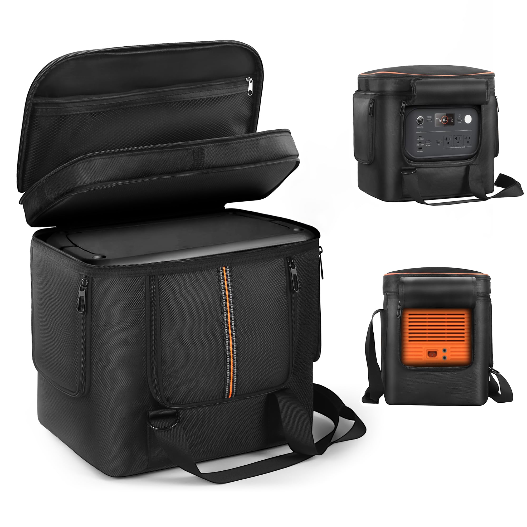 Photo 1 of OCXLLEATLY Portable Power Station Carrying Bag Compatible with Jackery Explorer 2000 V2, Travel Storage Case with Quick-Acess Window, Convenient for Camping, Hiking, Home Use
