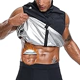HOTSUIT Sweat Vest for Men Weight Loss Full Zipper Sauna Vest for Men Anti-Rip Heat Trapping Shirt for Gym Boxing