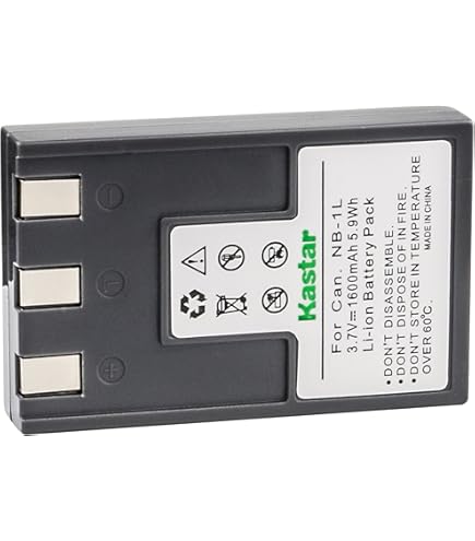 Amazon.com : Kastar 2 Pack Lithium-Ion Battery Pack for Canon NB