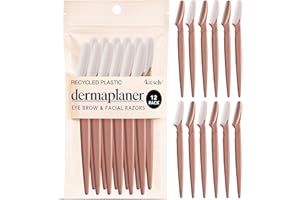 Kitsch Dermaplaning Tool - Face Razors for Women and Men, Eyebrow Trimmer and Face Shaver, Facial Hair Removal, Facial Razors