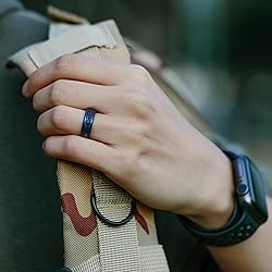 ThunderFit Silicone Wedding Ring Unisex, Laser