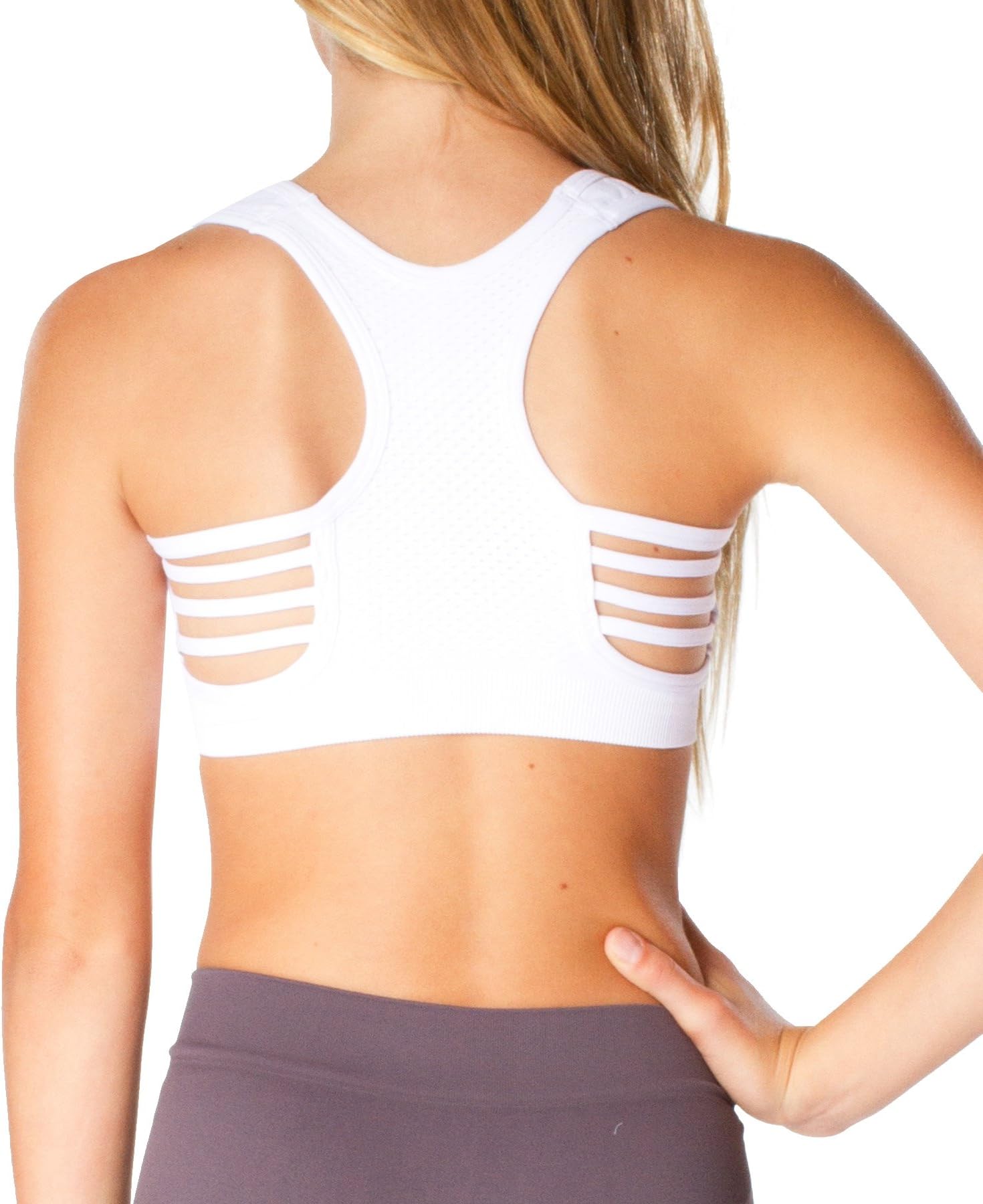 Malibu Sugar Girls (7-14) Side Line Sports Bra