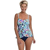 Maxine of Hollywood Women's Ruffle Front Tankini Swimsuit Top