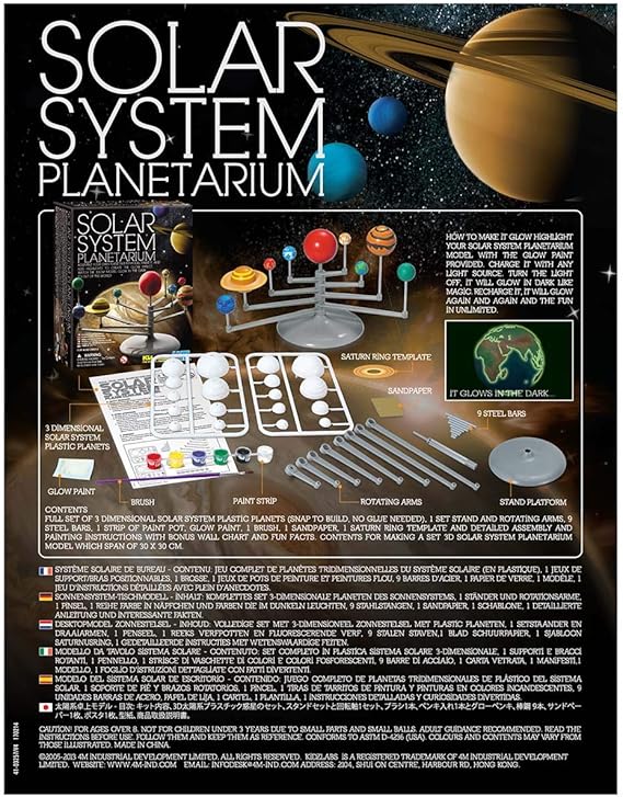 4m kidz labs solar system planetarium model