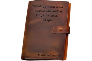 Personalized Leather Journal for Men & Women – Engraved Handmade Leather Notebook – Refillable A5 Vintage Writing & Travel Jo