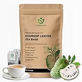 Soursop Leaves Tea Bags – 100% Natural Graviola Leaf Herbal Tea – Pure Dried Soursop Leaves for Infusion – Caffeine-Free Herbal Tea Bags
