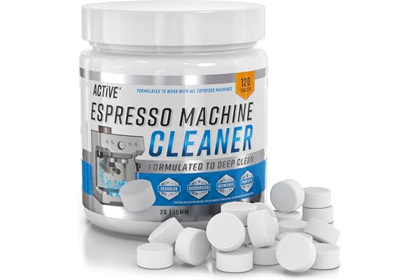 Espresso Machine Cleaning Tablets Descaling - 120 Tabs | Compatible with Breville Barista Express, Gaggia, Delonghi, Jura, Ph