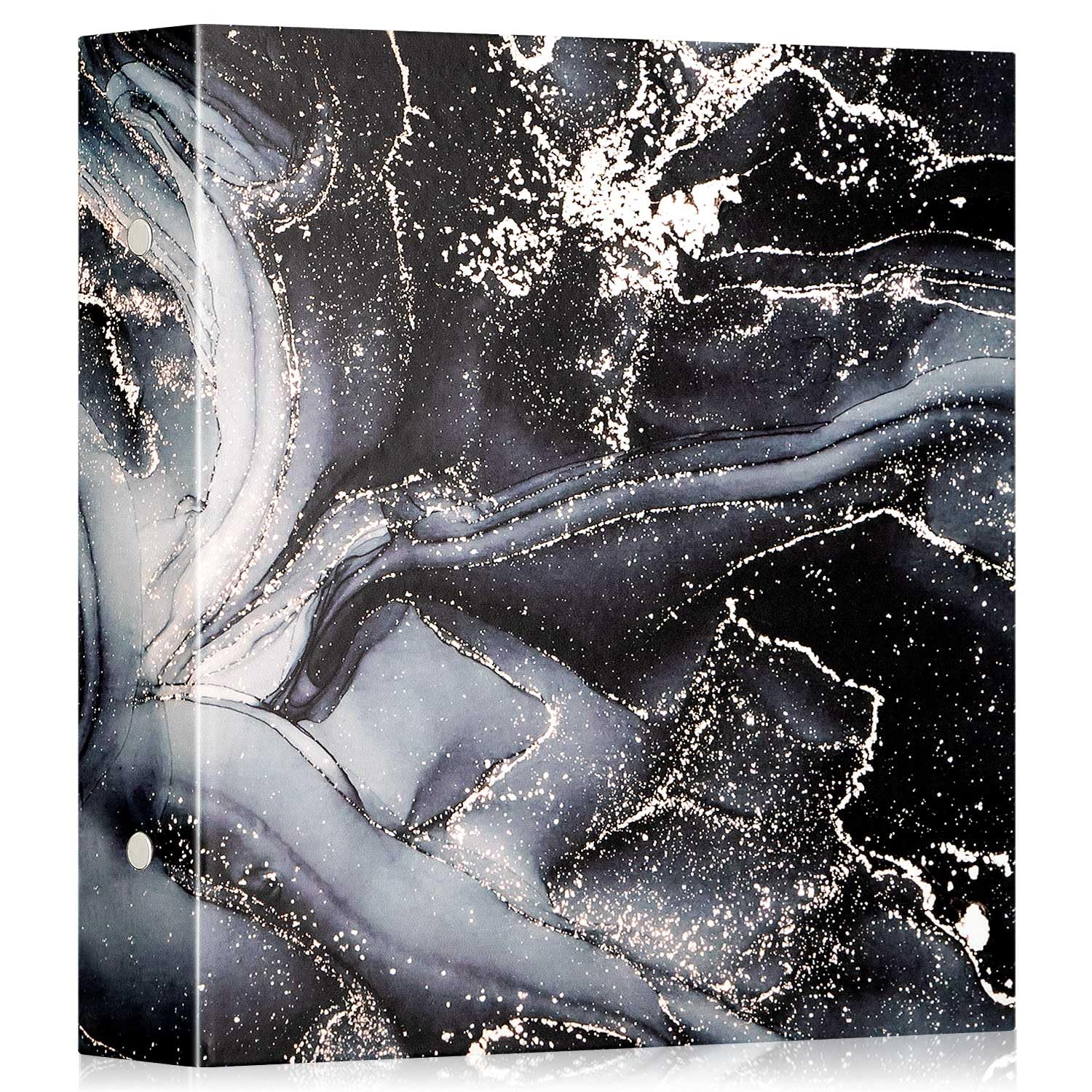 Lanpn Photo Album 6x4 1000 Pockets, Extra Large Big Capacity Leather Hardcover Large Photo Book that Holds 1000 Vertical and horizontal Pictures Black Gold