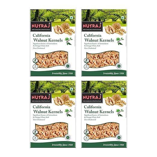 Nutraj California Walnut Kernels 1Kg (4 X 250g)