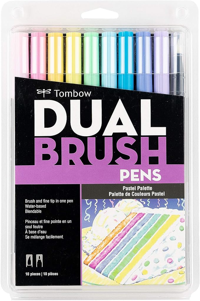 Tombow Dual Brush Pen Art Markers 10 